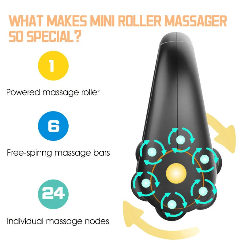 Massage Gun Deep Tissue - 3 Speed Powerful Percussion Muscle Massager, Handheld Vibrating for Full Body Relief  Head Shoulder