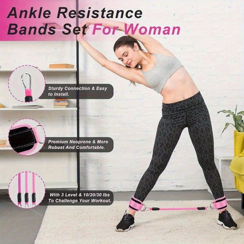 10PC Yoga Resistance Band Set