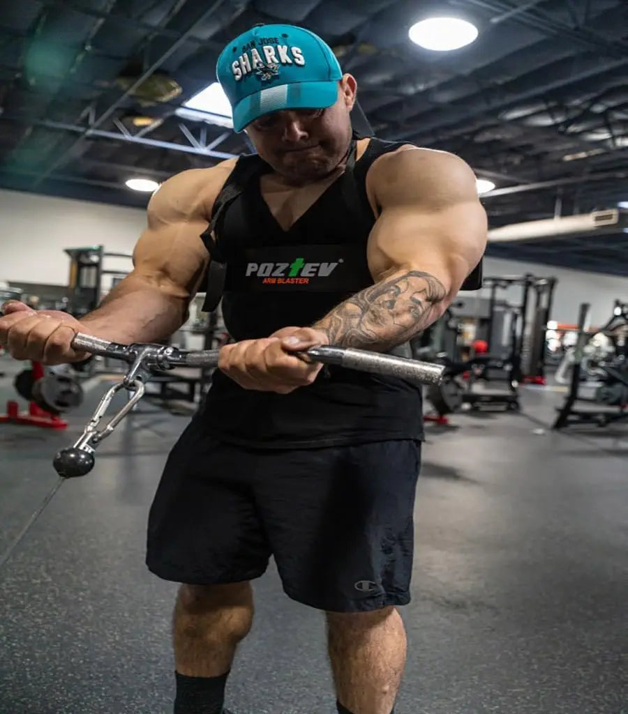 Biceps and Triceps Arm Blaster for Dumbbell Barbell Curls, Isolator Workout Equipment for Big Arms