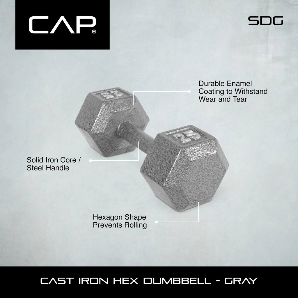 12lb Hex Dumbbell