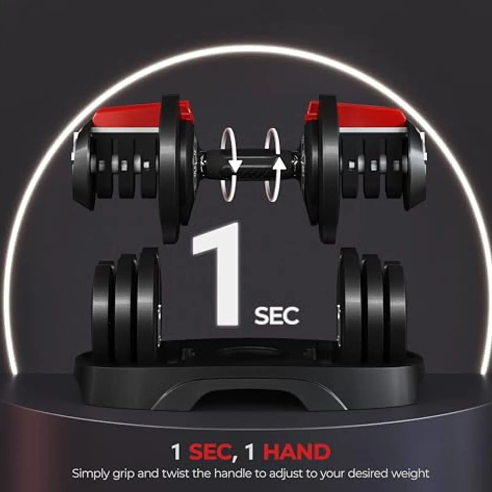 90LB Quick Adjust Dumbbell Set