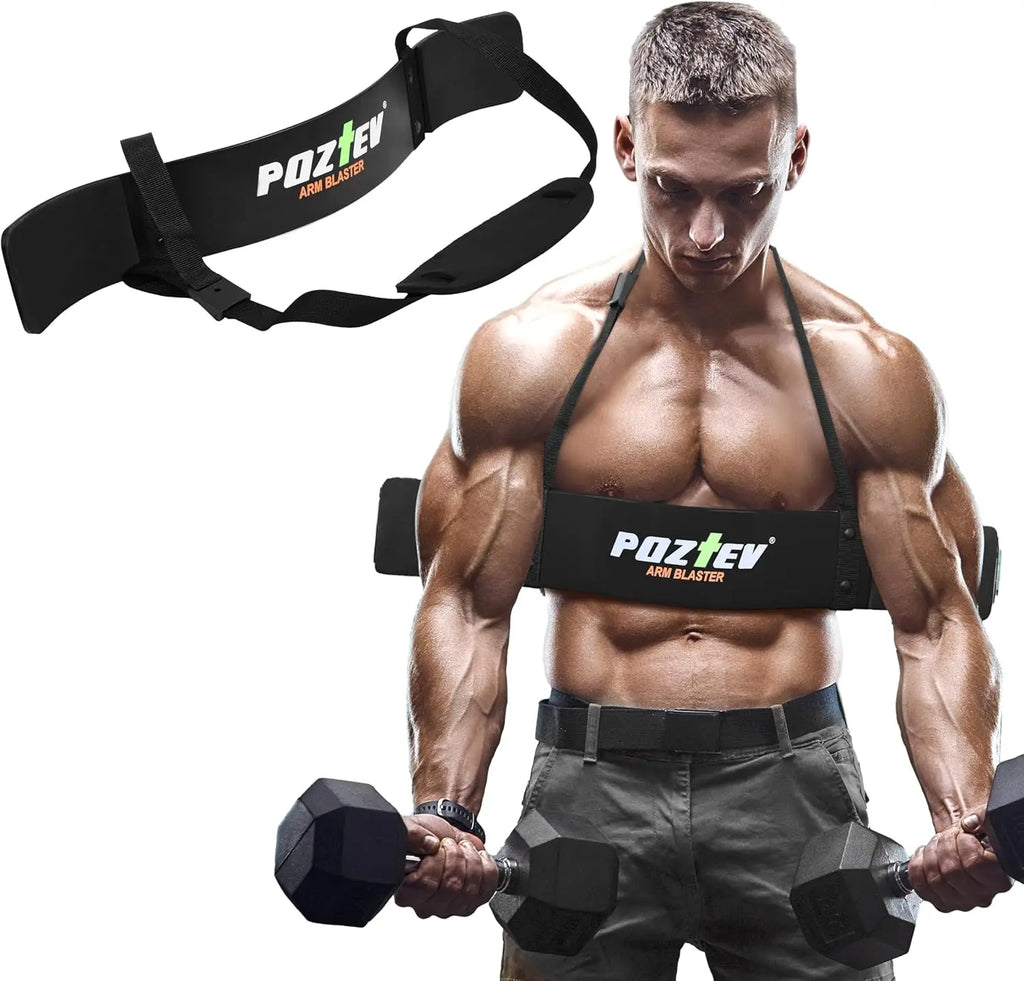 Biceps and Triceps Arm Blaster for Dumbbell Barbell Curls, Isolator Workout Equipment for Big Arms