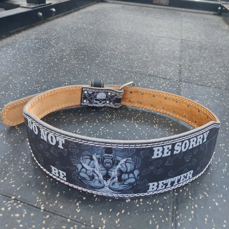 Weight Lifting Belt King Kong Design Powerlifting Belt PU Fitness Belt for Men & Women for Weightlifting Deadlift Bodybuilding