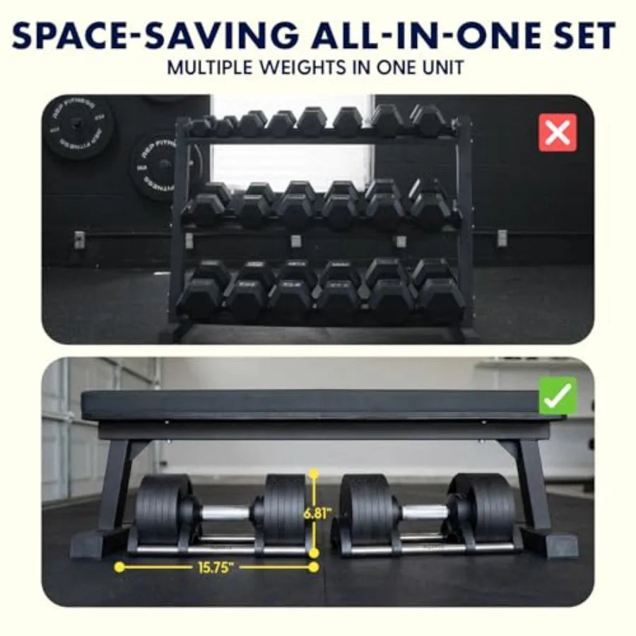Quick Change Adjustable Dumbbell Set
