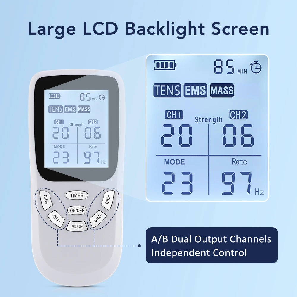 36-Mode TENS & EMS Patch Massager