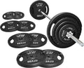 95-Pound Cast Iron Weight Set with 5FT Barbell Bar, Star Locks, and Multiple Plates for Home Gym