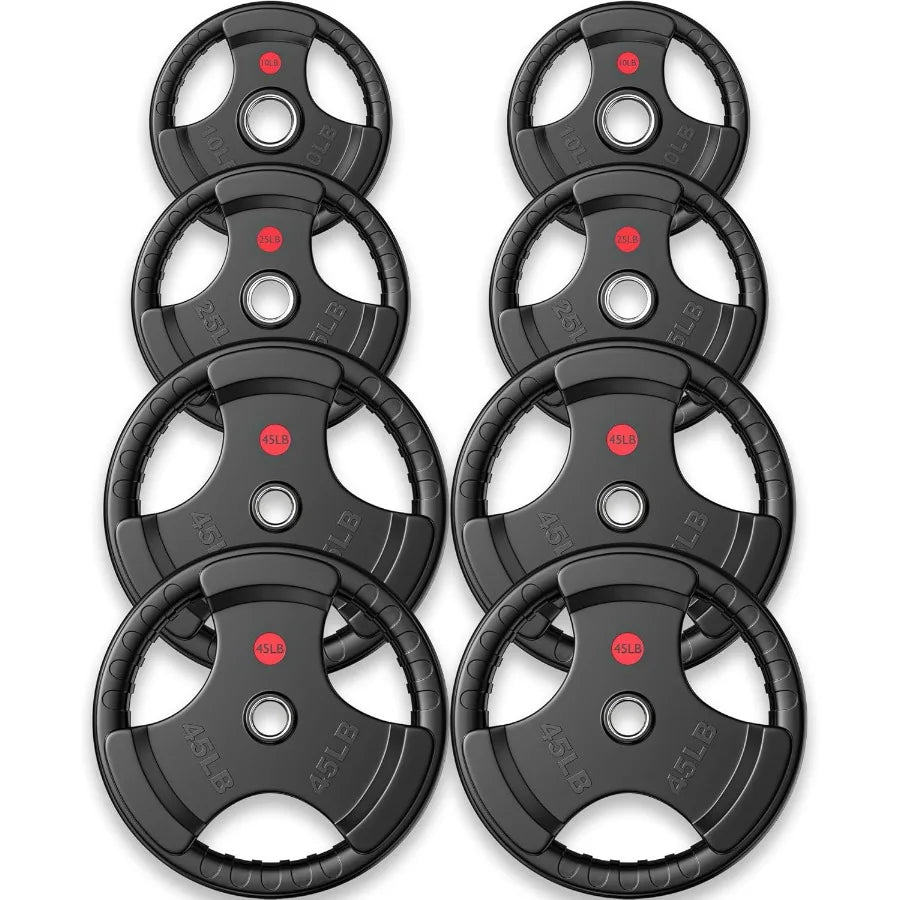 Rubber Grip Weight Plate Set