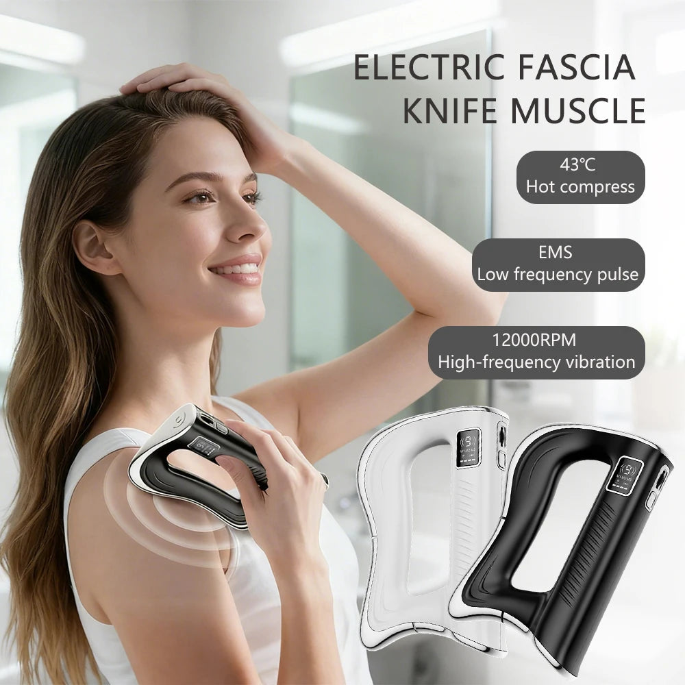Electric Fascia Scraper Massager – 9 Vibration Settings