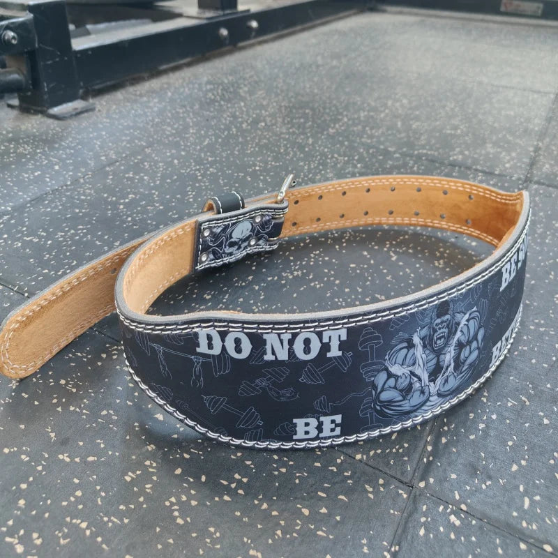 Weight Lifting Belt King Kong Design Powerlifting Belt PU Fitness Belt for Men & Women for Weightlifting Deadlift Bodybuilding