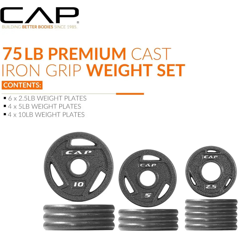 Elite Cast Iron Weight Plate Set