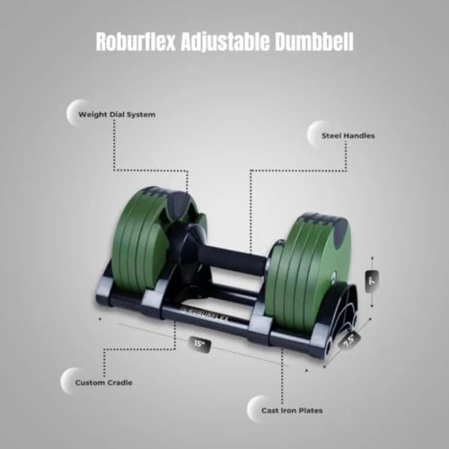 80LB Single Adjustable Dumbbell