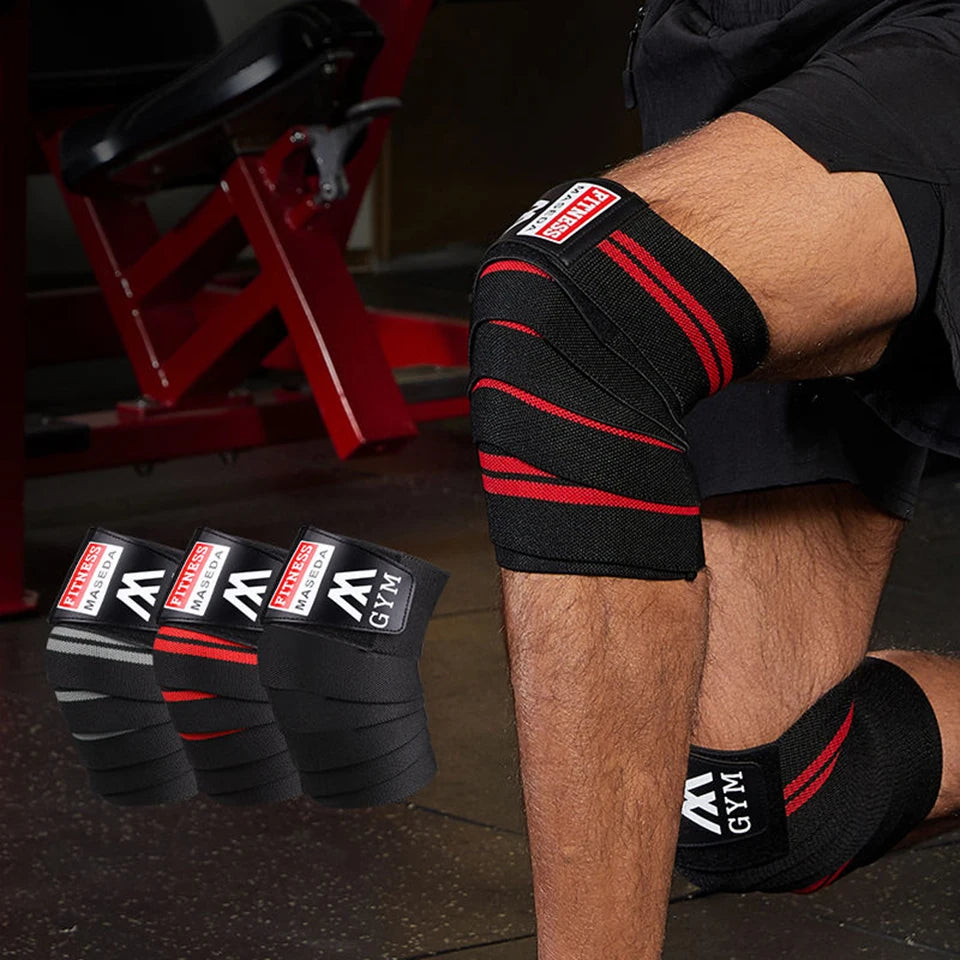 GTUBIKE 1PCS Sports Knee Wraps for Men & Women | Ideal for Cross Training, Gym Workouts, Weightlifting, Fitness & Powerlifting