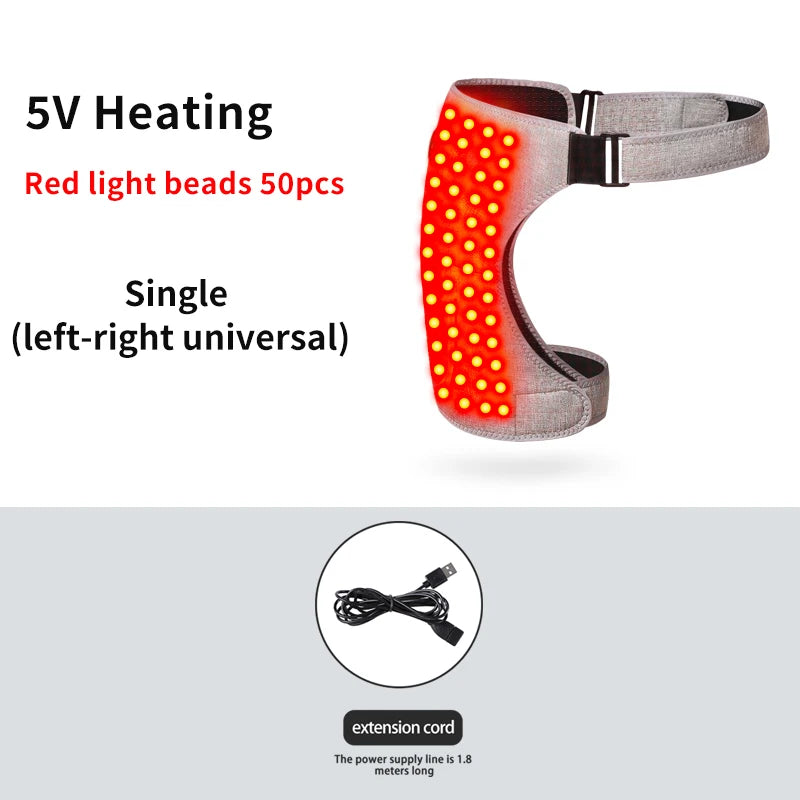 Hip Massager - 3-Gear Red Light Heat& Vibration, Relieves Muscle Soreness Pain,Arthritis, Aids Sports Recovery, For Fitness Fans