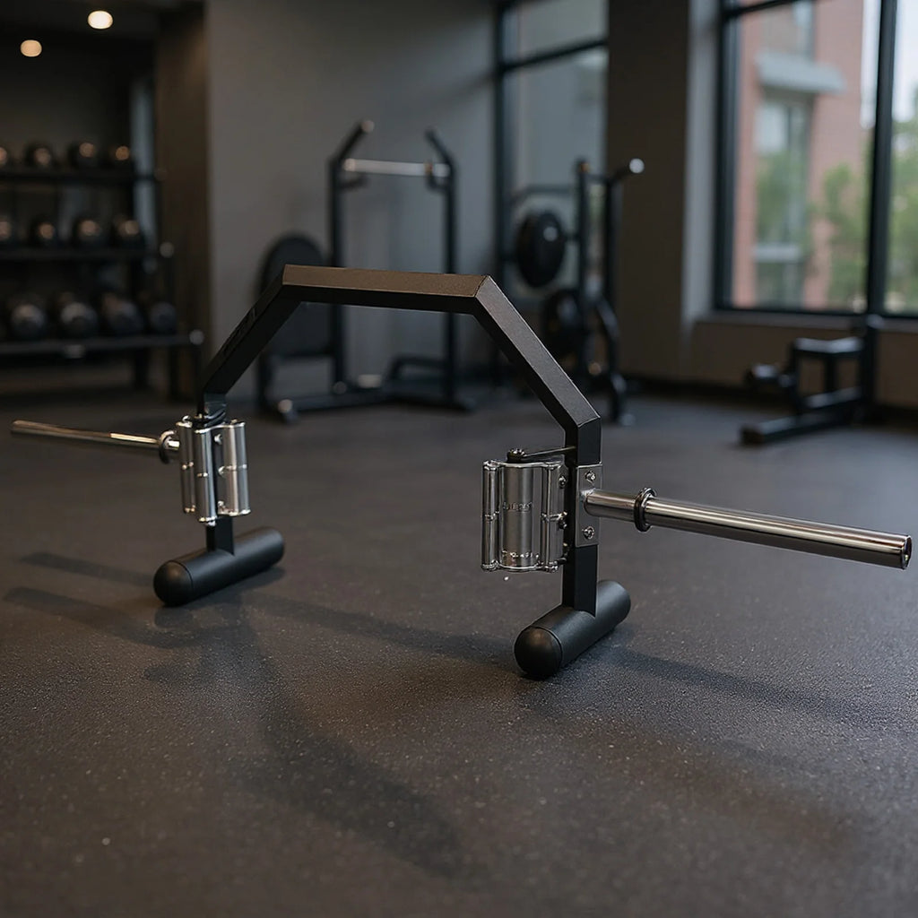 Rackable Open Trap Bar Wear Resist Deadlift Squat Barbell Hexagonal Barbell Squat Bar for Deadlift Carries Lunges Squats