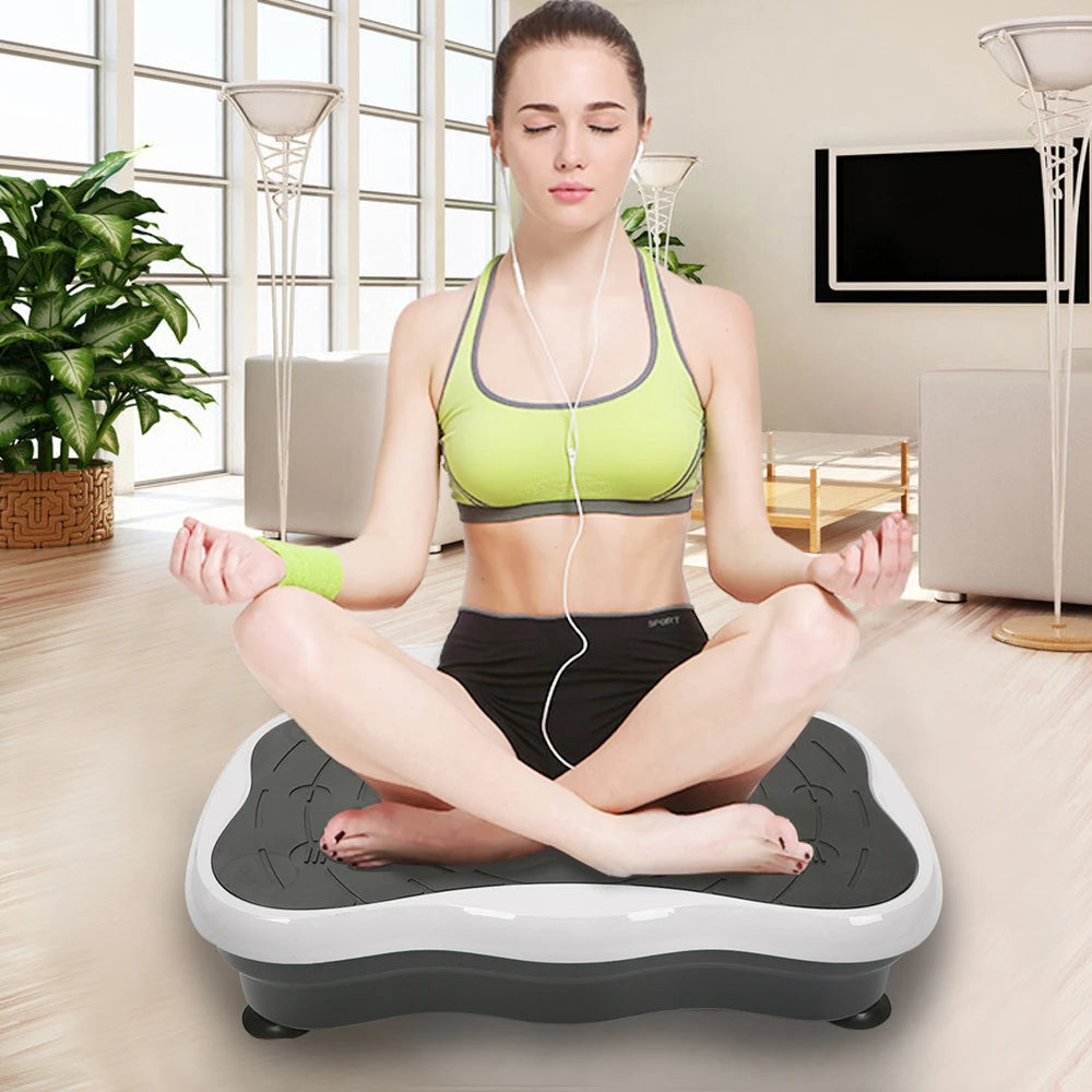 Vibration Plates, Vibration Fitness Equipment For Home, With Bluetooth Speaker, 2 Resistance Bands, Vibration Fitness Trainer