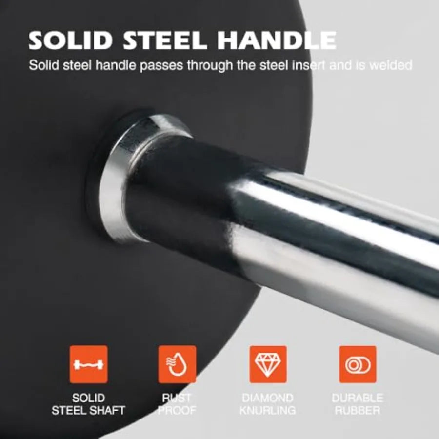 Rubber Coated Fixed Barbell