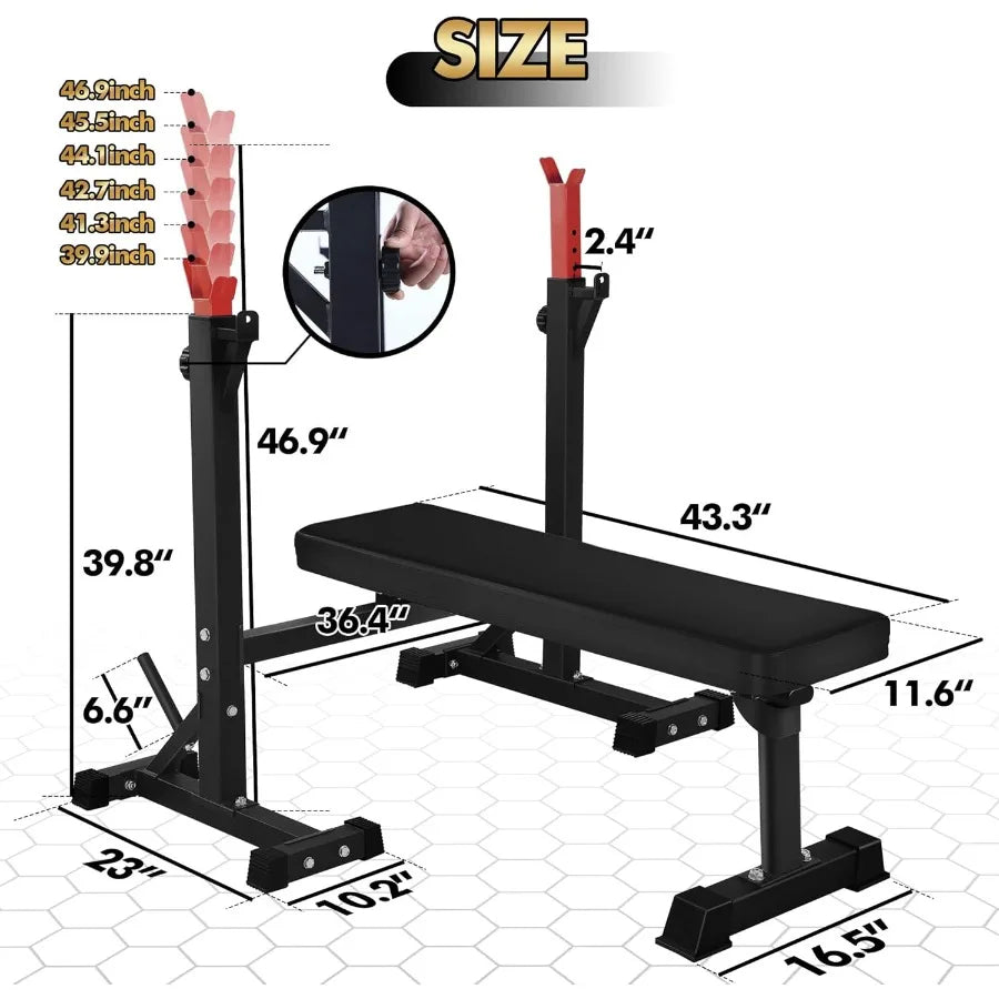 Bench Press with Squat Rack