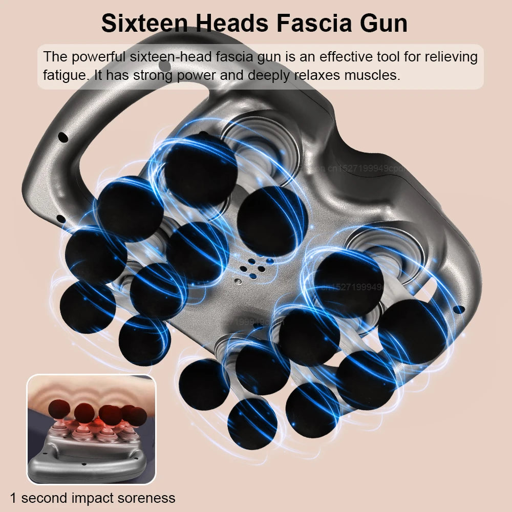 Muscle Massage Gun High Frequency Fascia Massager Machine for Body Neck Shoulder Back Waist Massager Professional Fascia Gun