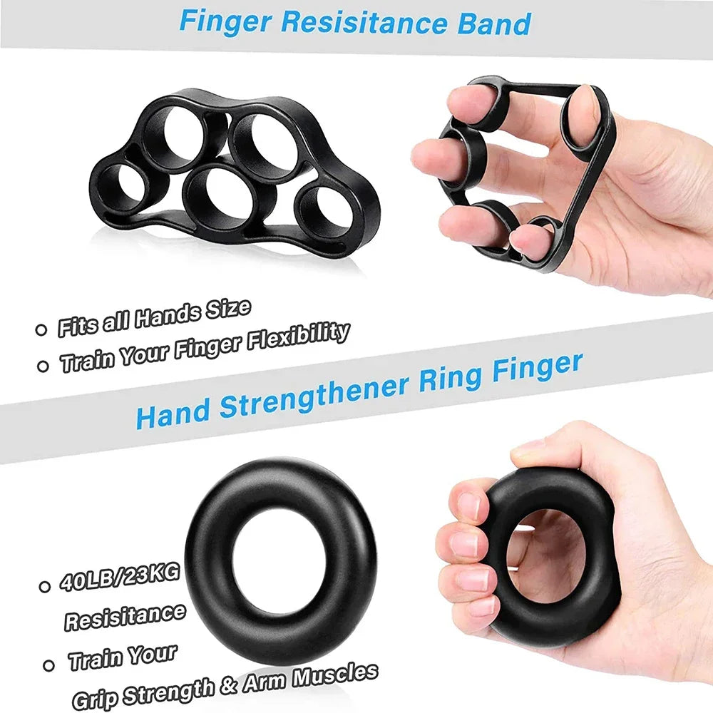 5-60Kg Adjustable Heavy Hand Grip Set Fitness Hand Exerciser Grip Wrist Training Finger Gripper Hand Strengthener For Patient