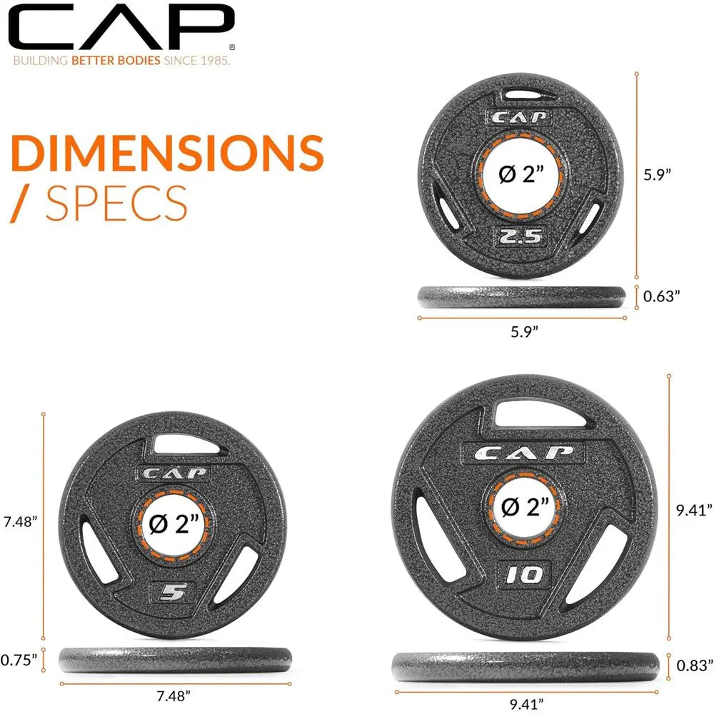 Elite Cast Iron Weight Plate Set