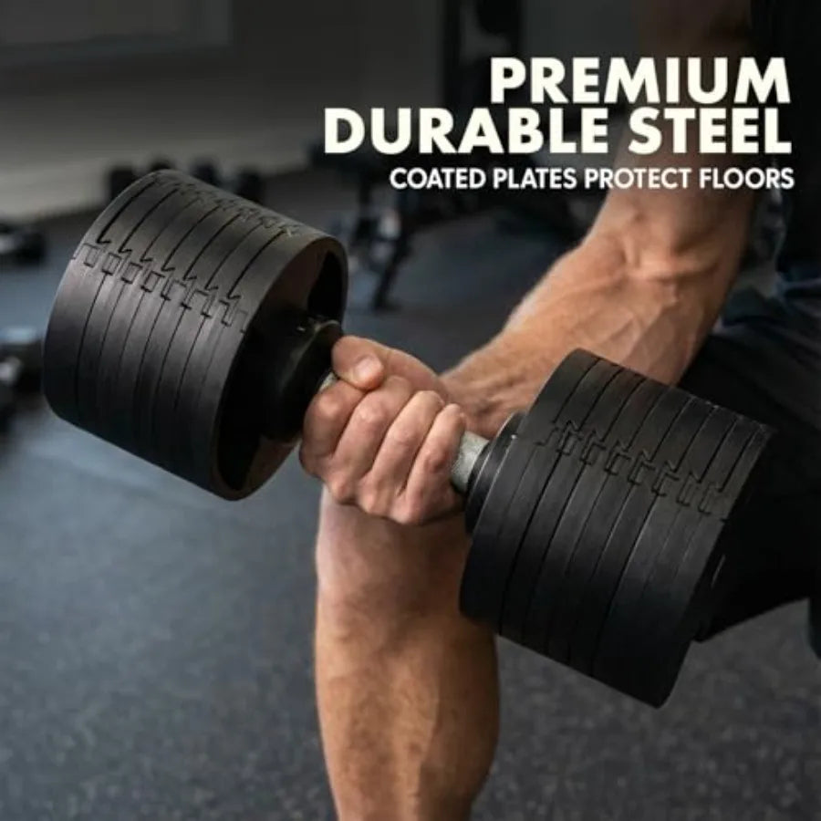 140LB Adjustable Dumbbell Set
