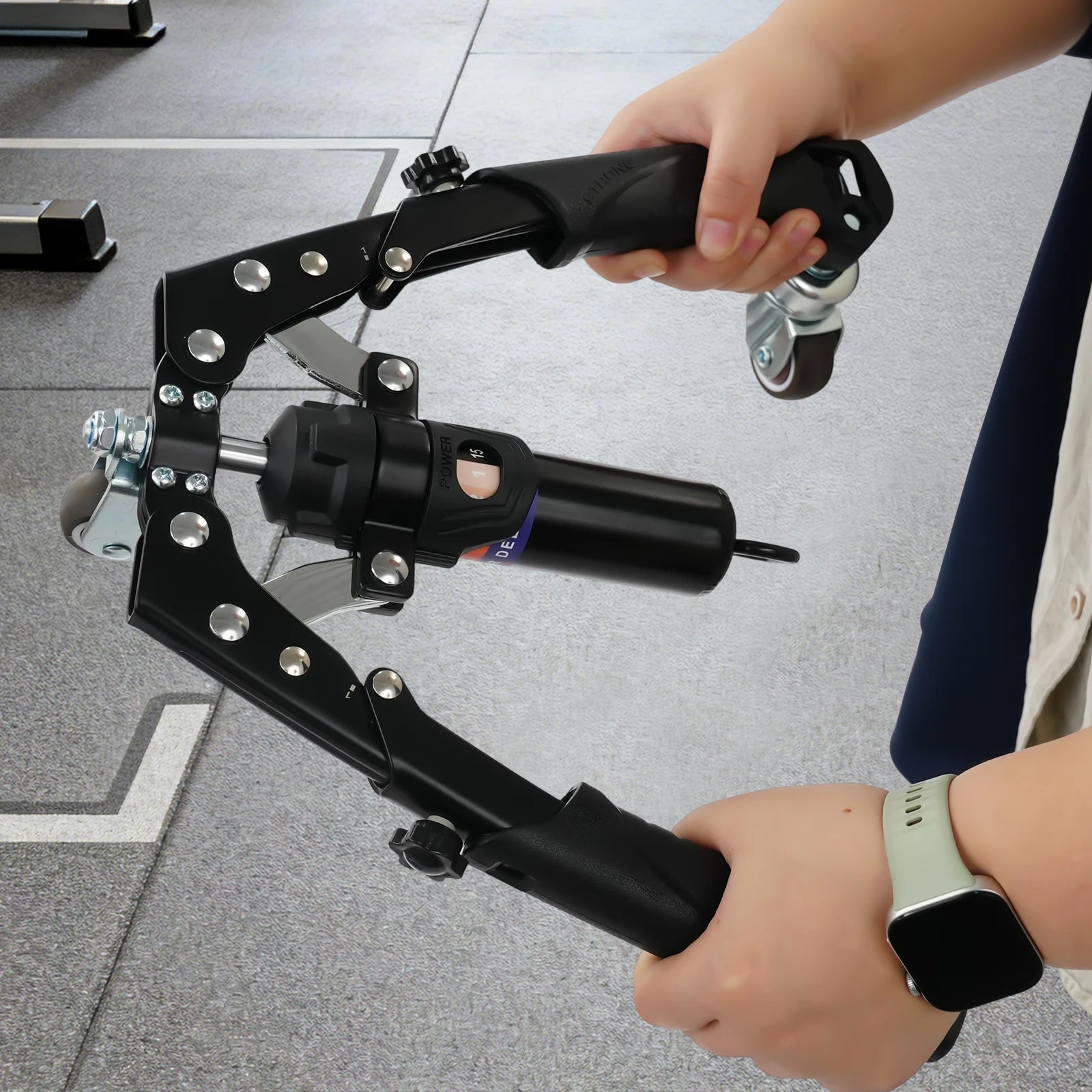 Hydraulic Power Twister Spin Button Arm Blaster Forearm Workout Equipment  Adjustable 22-440lbs for Arms, Legs, Biceps, etc