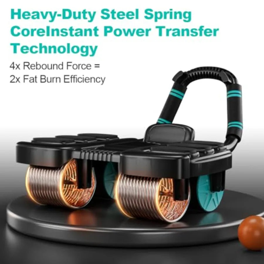 Auto Rebound Ab Roller (4-Wheel)