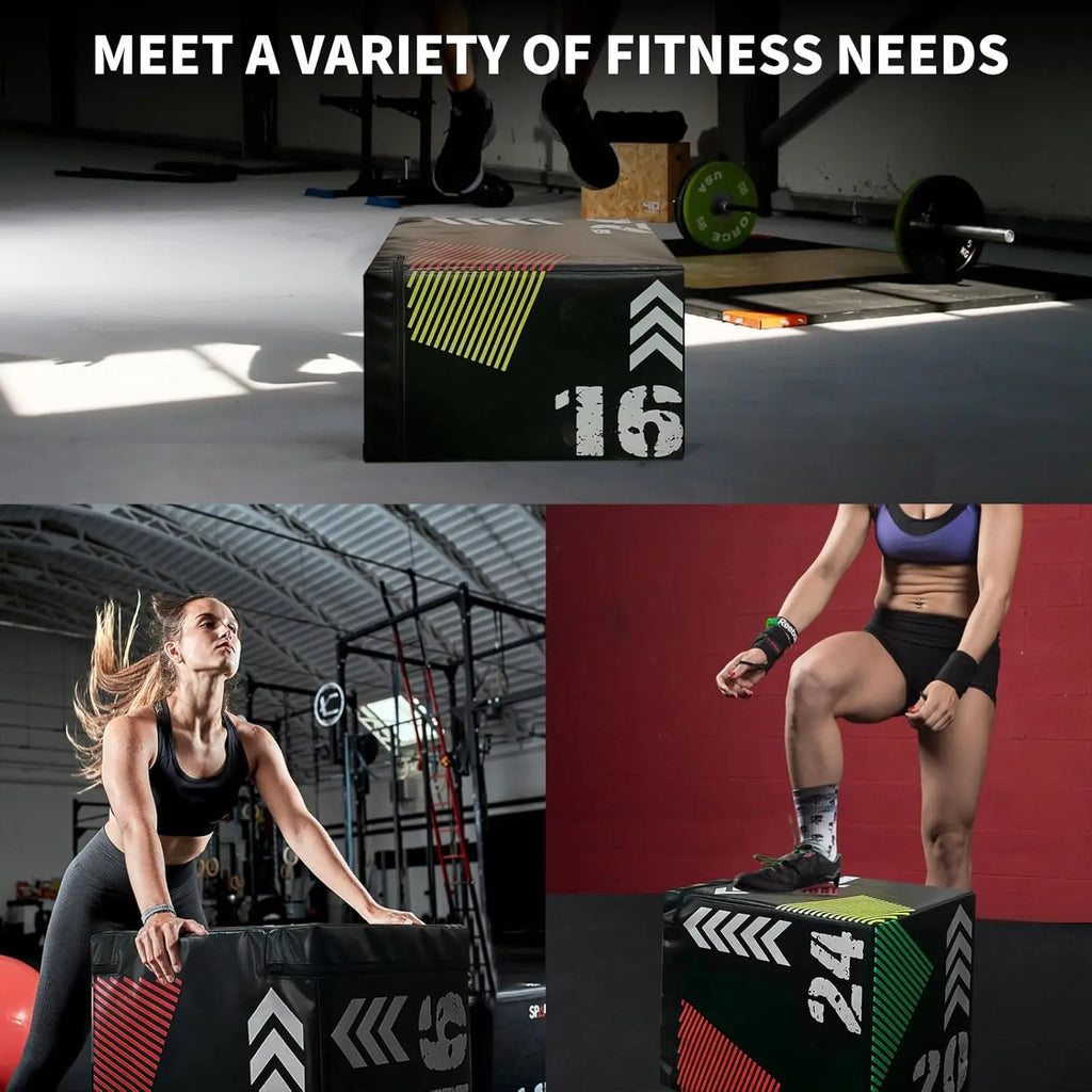 3 In 1 Jump Box, Soft Platform Training Box, Vaulting Box Suitable For Plyometric Training, Box Squat, Jumping Exercise