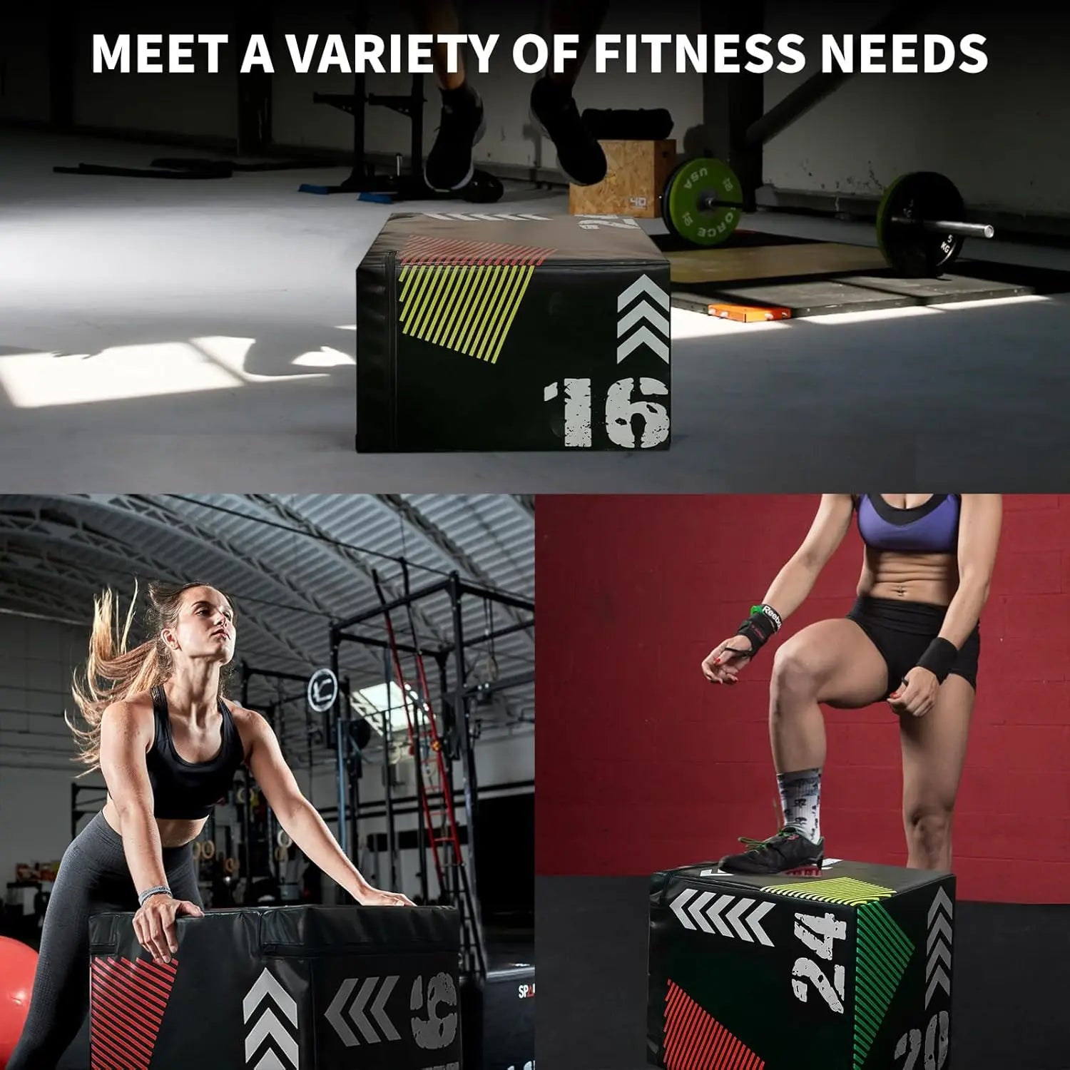 3 In 1 Jump Box, Soft Platform Training Box, Vaulting Box Suitable For Plyometric Training, Box Squat, Jumping Exercise