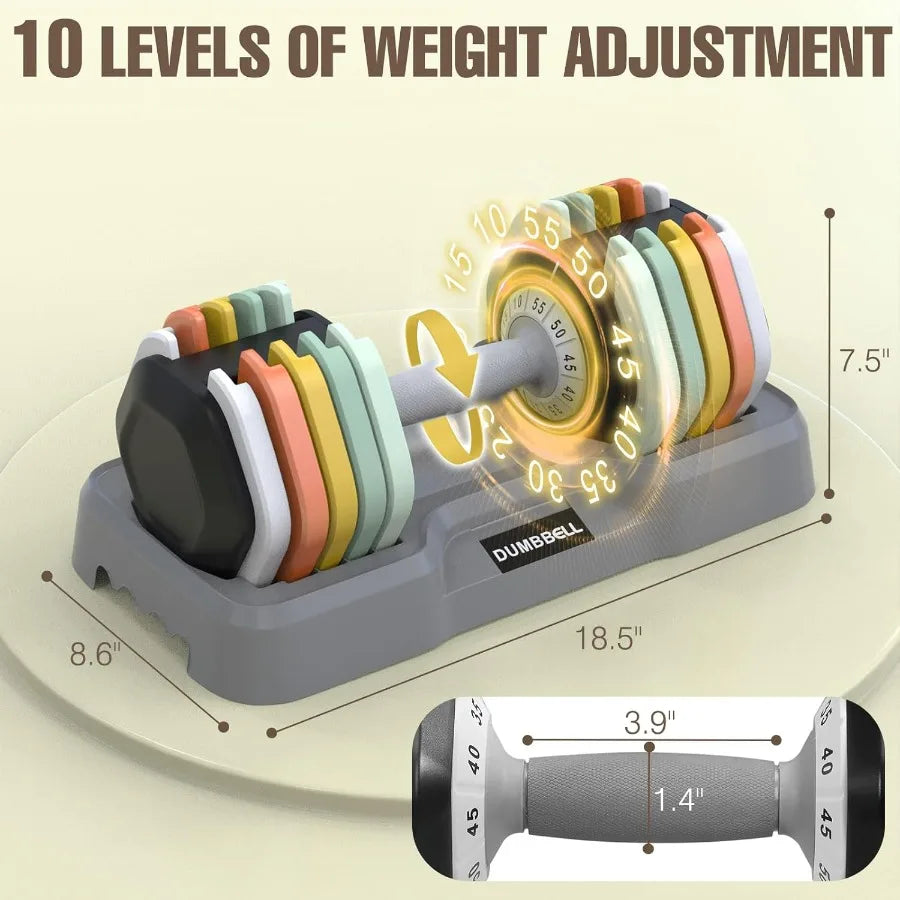 55LB Adjustable Dumbbell Set