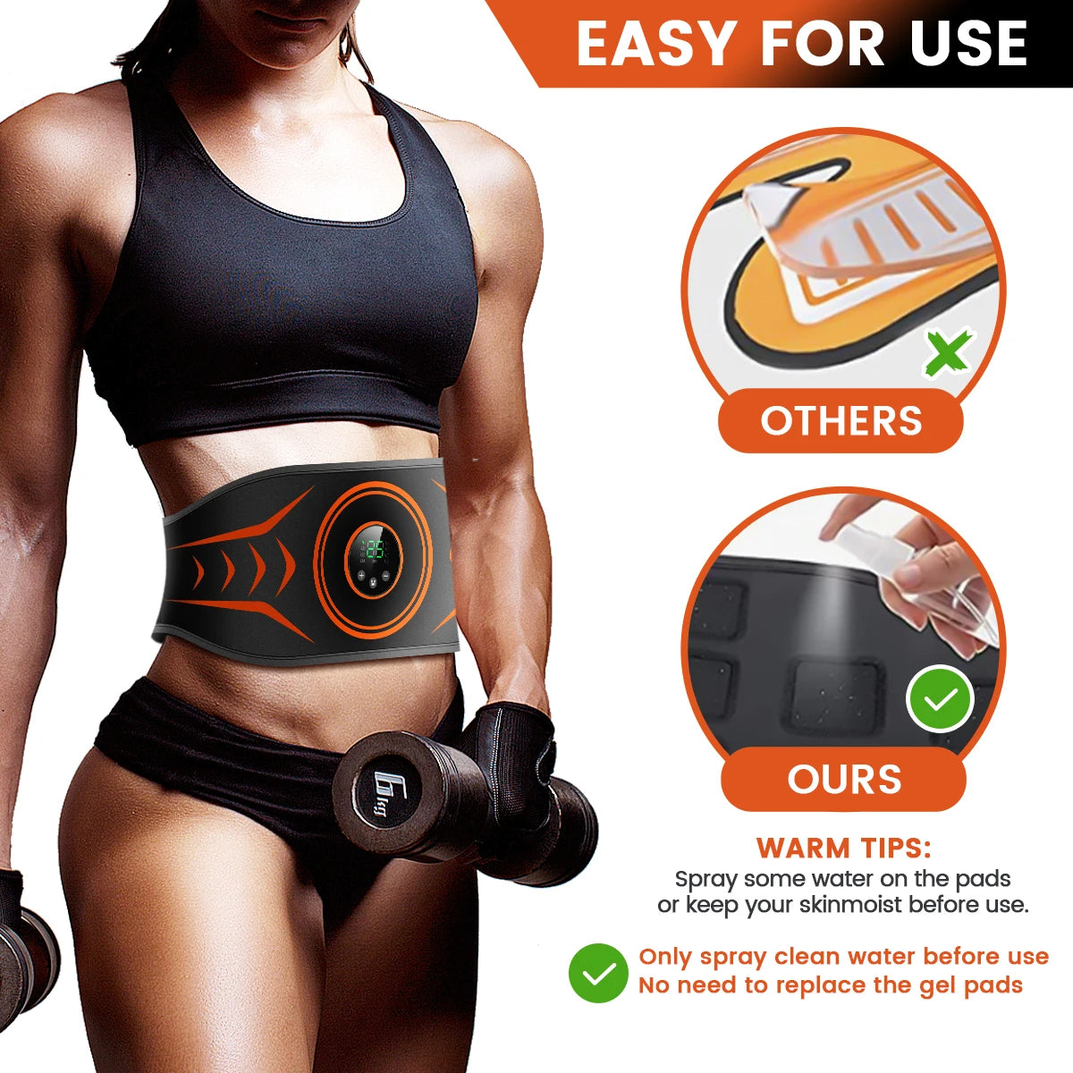 Abdominal ab toning trainer Abs workout equipment ab cruncher for abs workout Ab muscle toner Sport Exercise Belt for Men