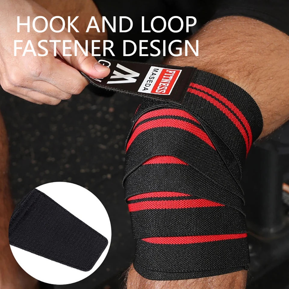 GTUBIKE 1PCS Sports Knee Wraps for Men & Women | Ideal for Cross Training, Gym Workouts, Weightlifting, Fitness & Powerlifting