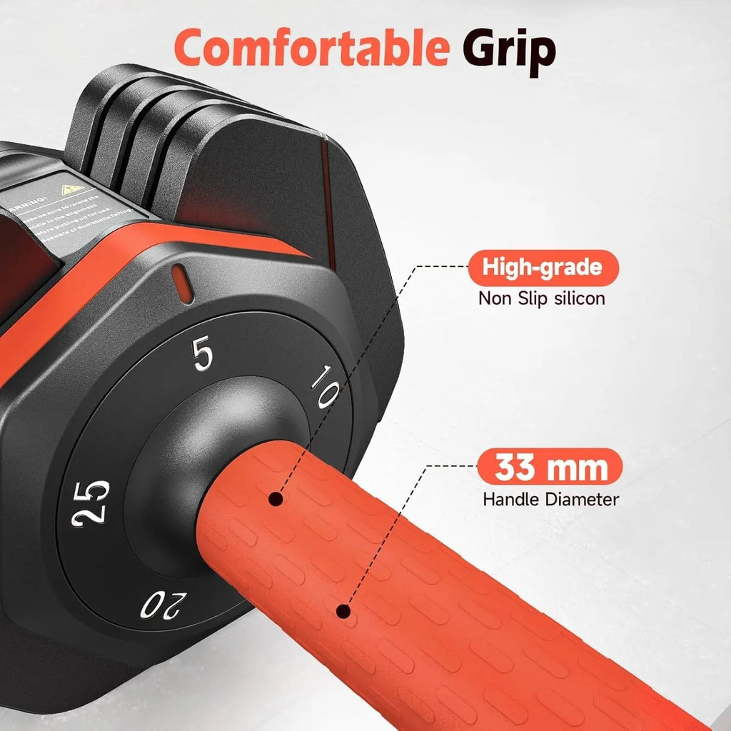 50LB Adjustable Dumbbell Pair