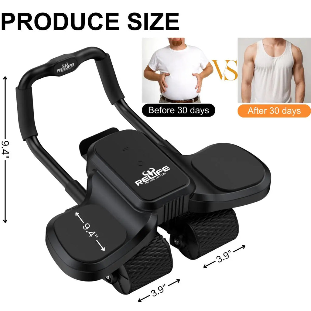 4-Wheel Ab Roller w/ Elbow Support