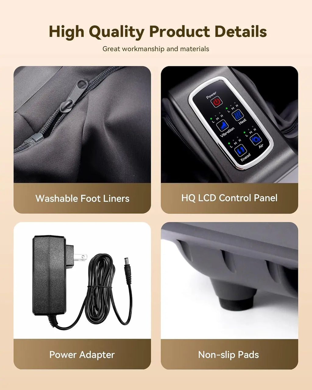 2-in-1 Shiatsu Foot & Calf Massager