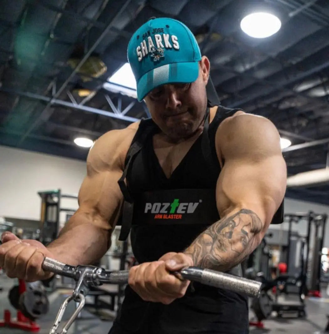 Biceps and Triceps Arm Blaster for Dumbbell Barbell Curls, Isolator Workout Equipment for Big Arms