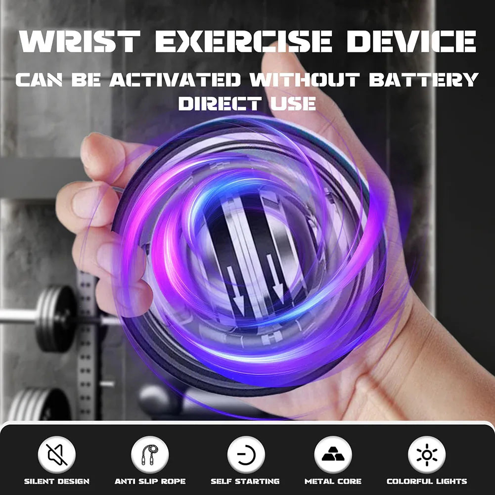 Auto-Start Gyroscopic Forearm Exerciser Forearm Gyro Ball Wrist Exerciser Gyro Ball Strengthener for Wrist & Forearm Training