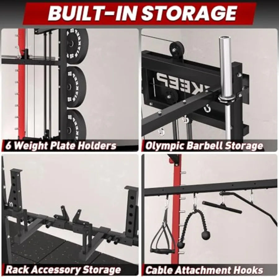 Smith Machine with Jammer Arms