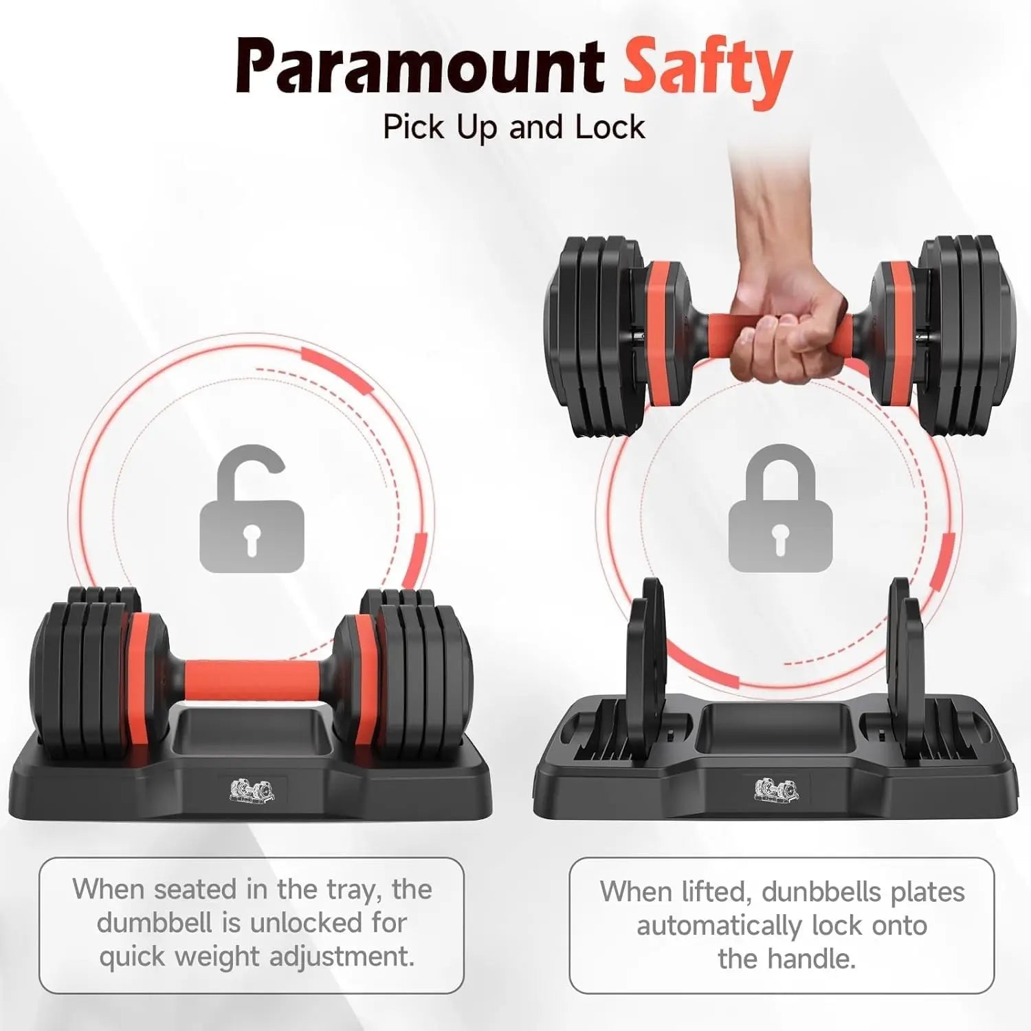 50LB Adjustable Dumbbell Pair