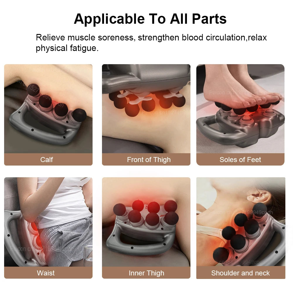 Muscle Massage Gun High Frequency Fascia Massager Machine for Body Neck Shoulder Back Waist Massager Professional Fascia Gun