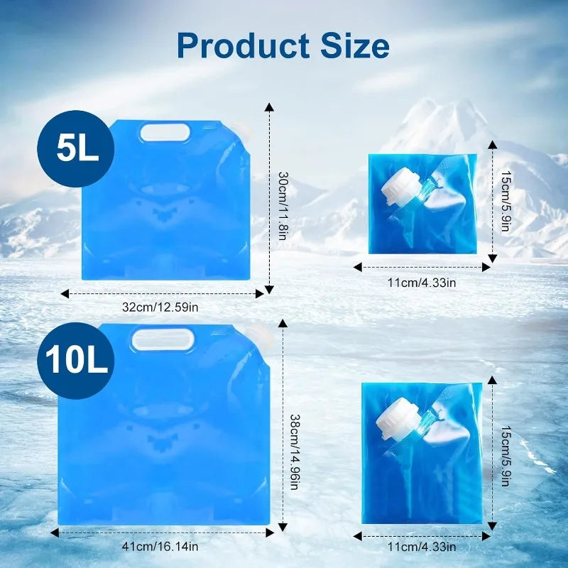 Ice Bath Bags,Reusable Bathtub Freezer Water Bag,5L+10L Cold Plunge Tub Accessories,Portable Ice Barrel Cold Therapy