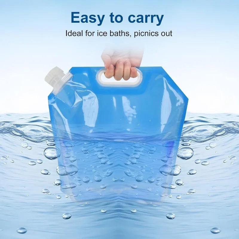 Ice Bath Bags,Reusable Bathtub Freezer Water Bag,5L+10L Cold Plunge Tub Accessories,Portable Ice Barrel Cold Therapy