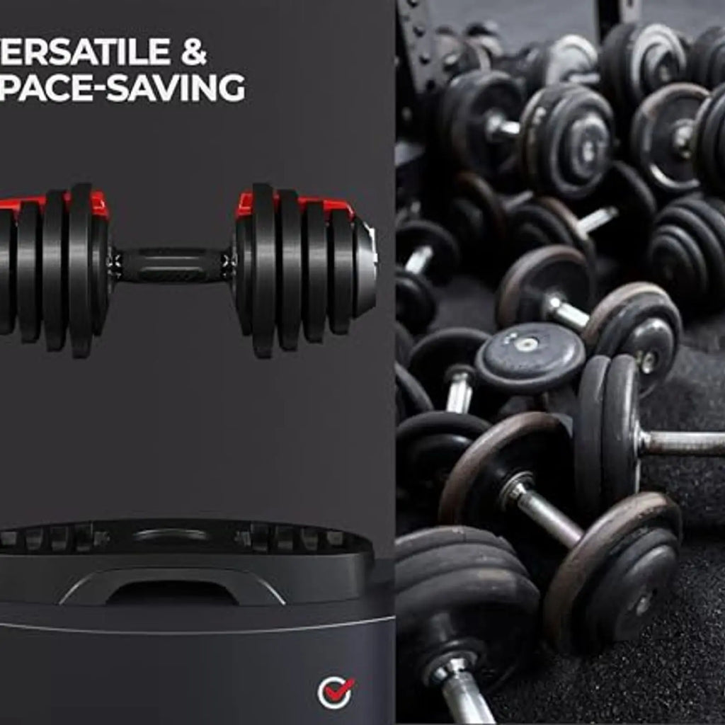 90LB Quick Adjust Dumbbell Set