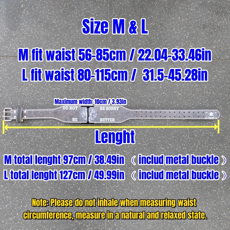Weight Lifting Belt King Kong Design Powerlifting Belt PU Fitness Belt for Men & Women for Weightlifting Deadlift Bodybuilding