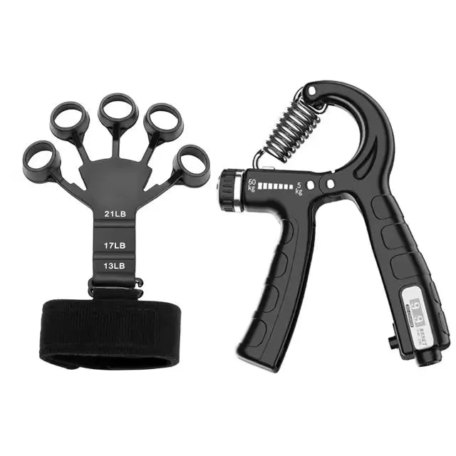 5-60Kg Adjustable Heavy Hand Grip Set Fitness Hand Exerciser Grip Wrist Training Finger Gripper Hand Strengthener For Patient