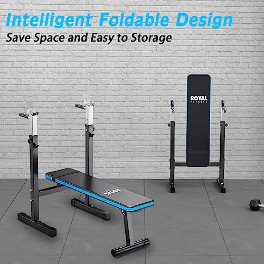Adjustable Bench with Barbell Rack