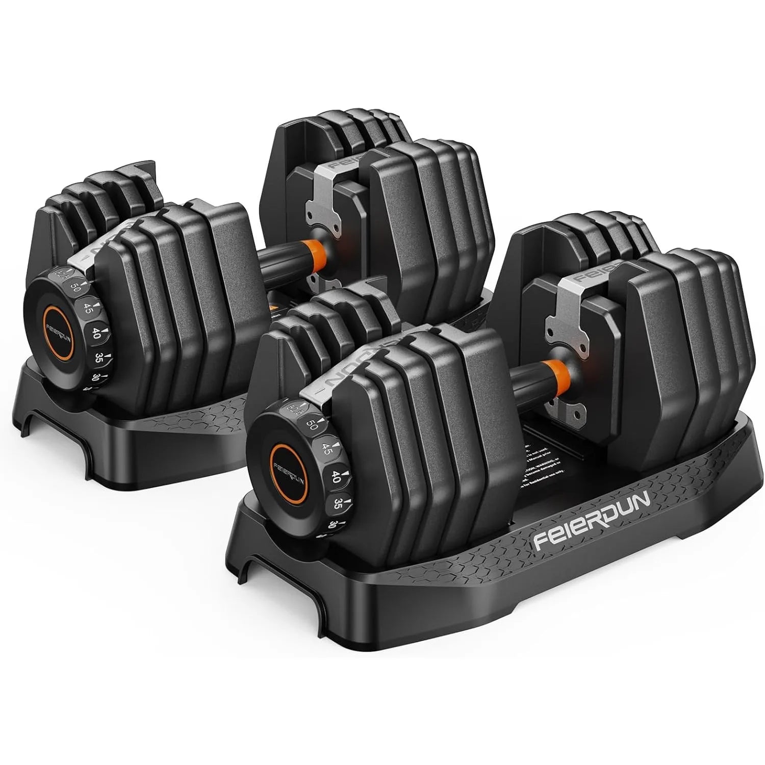 105LB Adjustable Dumbbell Set w/ Case