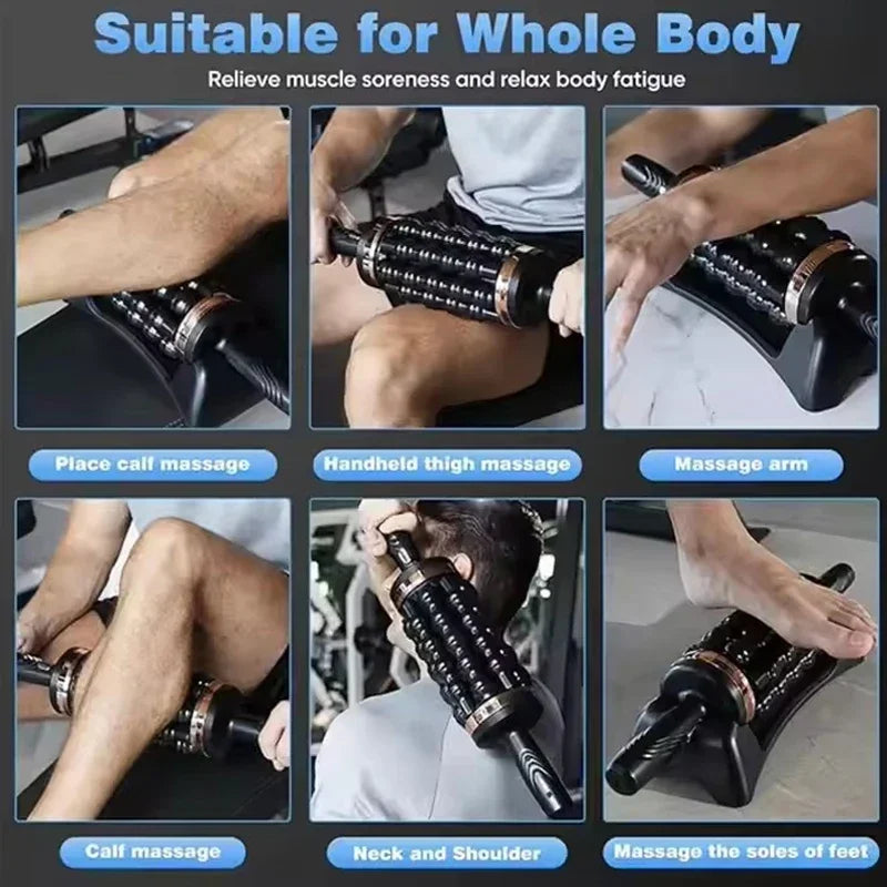 Relax Stress Massager Hand Held Massager for Muscle Rolling Percussive Massager Powered Muscle Roller Massager Whole Body Relief
