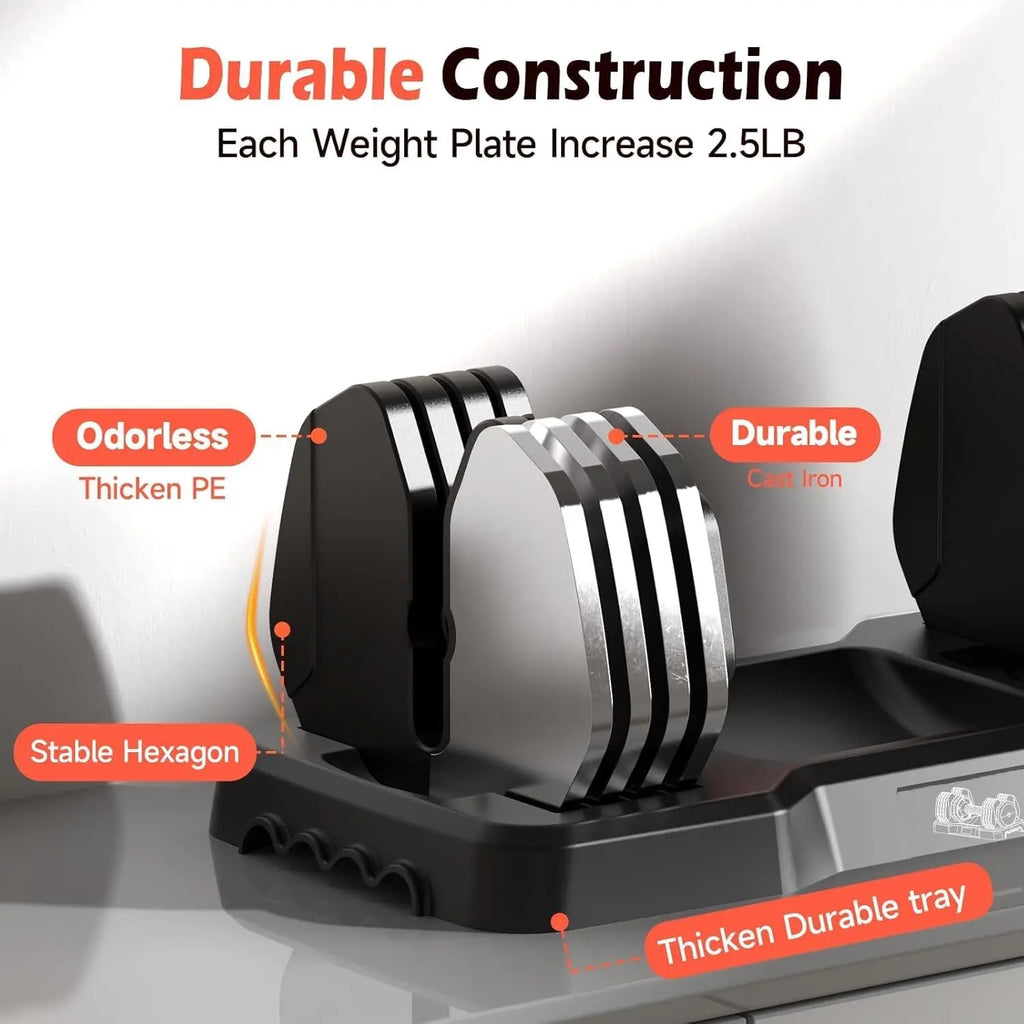 50LB Adjustable Dumbbell Pair