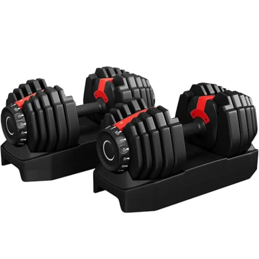90LB Fast Adjust Dumbbell Set